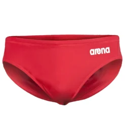 Arena Men's Solid Water Polo Brief Swimsuit -Outlet Tide Wisp Store 7468283494568 redwhite 6a