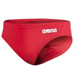 Arena Men's Solid Water Polo Brief Swimsuit -Outlet Tide Wisp Store 7468283494568 redwhite 7a