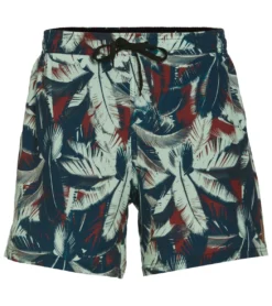 Men's Palm Print Swim Trunks