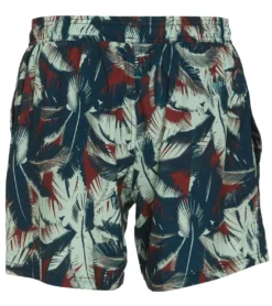 Men's Palm Print Swim Trunks -Outlet Tide Wisp Store 7492617896104 nightbluegreen 3a