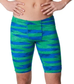 Speedo Men's Contort Stripes Jammer Swimsuit