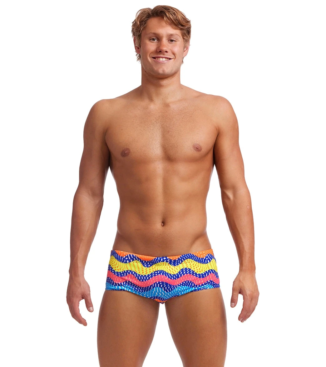 Funky Trunks Men's Rocky Wave Sidewinder Square Leg Swimsuit 1 Funky Trunks Men's Rocky Wave Sidewinder Square Leg Swimsuit