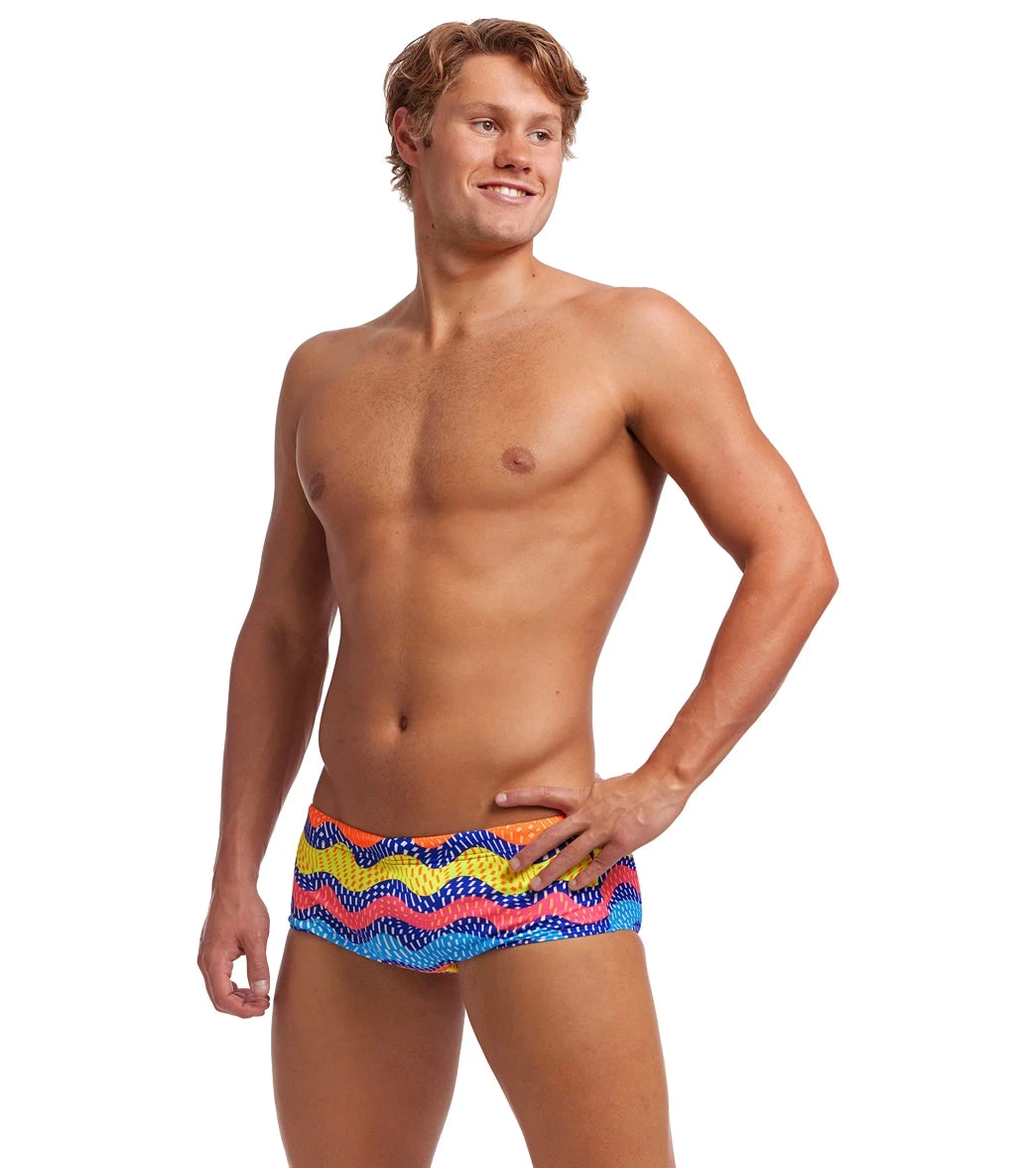Funky Trunks Men's Rocky Wave Sidewinder Square Leg Swimsuit 2 Funky Trunks Men's Rocky Wave Sidewinder Square Leg Swimsuit - Image 2