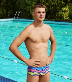 Funky Trunks Men's Rocky Wave Sidewinder Square Leg Swimsuit 12 Funky Trunks Men's Rocky Wave Sidewinder Square Leg Swimsuit -Outlet Tide Wisp Store 7517441196200 rockywave 6a