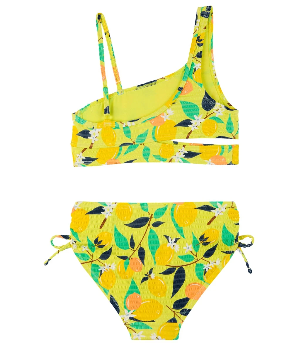 Seafolly Girls' Lemon Soda Asymmetrical Two Piece Bikini Set (Big Kid) 1 Seafolly Girls' Lemon Soda Asymmetrical Two Piece Bikini Set (Big Kid)