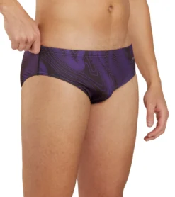 HydroLast Sonar Waves Swim Brief Swimsuit -Outlet Tide Wisp Store 7595543986344 purple 6a