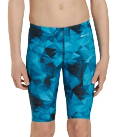 Fractalicious Jammer Swimsuit Youth (22 - 28) -Outlet Tide Wisp Store 7595556634792 blue 5a