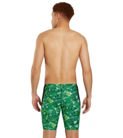 Tribal Graffiti Splice Jammer Swimsuit -Outlet Tide Wisp Store 7595565678760 green 3a