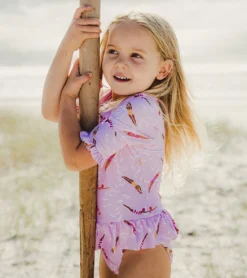 Girls' Diving Diva Skirted One Piece Swimsuit (Baby, Toddler) -Outlet Tide Wisp Store 7601446289576 pink 6a