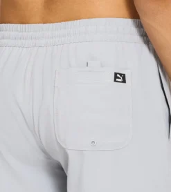 Puma Men's 7" Quickdry Branded Swim Trunks -Outlet Tide Wisp Store 7621702418600 coolmidgrey 4a