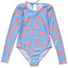 Girls' Beach Bloom Long Sleeve One Piece Swimsuit (Toddler, Little Kid, Big Kid)