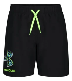 Under Armour Boys' UA Crystal Speckle Logo Volley Shorts (Big Kid)