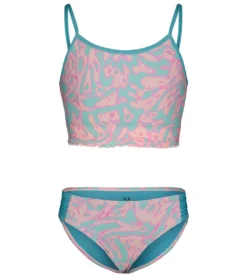 Under Armour Girls' UA Lave Pool Two Piece Midkini Set (Big Kid)