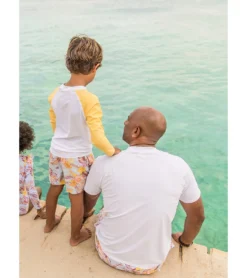 Boys' Boho Tropical Sustainable Swim Trunks (Toddler, Little Kid, Big Kid) -Outlet Tide Wisp Store 7652777197736 blue 4a