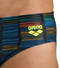 Arena Men's Slow Motion Brief Swimsuit -Outlet Tide Wisp Store 7658047504552 blackmulti 4a