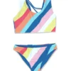 Girls' Summer Sun Reversible Two Piece Bikini Set (Toddler, Little Kid, Big Kid)