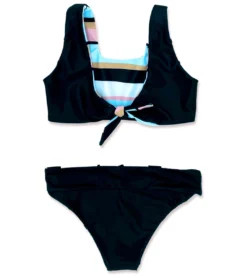 Girls' Island Hopper Reversible Two Piece Bikini Set (Little Kid, Big Kid) -Outlet Tide Wisp Store 7717058183336 thaliastripe 4a