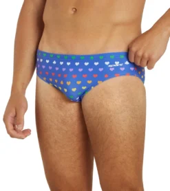 Rainbow Heart Brief Swimsuit -Outlet Tide Wisp Store 7764257112232 rainbowheart 7a