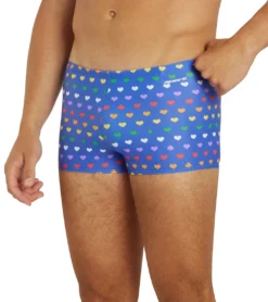 Rainbow Heart Square Leg Swimsuit -Outlet Tide Wisp Store 7764259995816 rainbowheart 5a