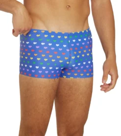 Rainbow Heart Square Leg Swimsuit -Outlet Tide Wisp Store 7764259995816 rainbowheart 6a