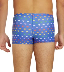 Rainbow Heart Square Leg Swimsuit -Outlet Tide Wisp Store 7764259995816 rainbowheart 7a