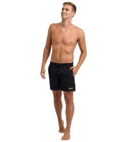 Arena Men's 16" Pro_File Beach Boxer Swim Trunks -Outlet Tide Wisp Store 7792825565352 blackasphaltgold 3a